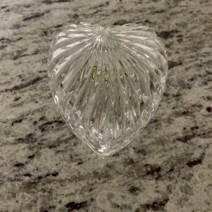 Heart-Shaped Glass Trinket Box